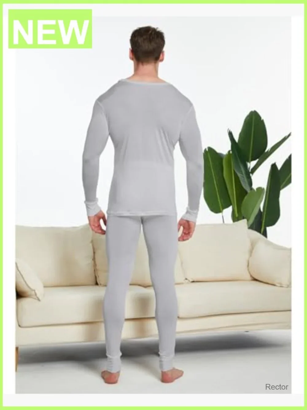 Silk Knitted Thermal Underwear Long Johns Bottom - Men's